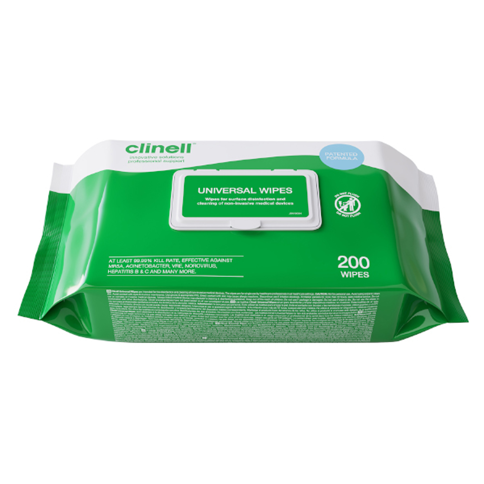 Z6cw200 Clinell® Universal Wipes Pack Of 200 Pack 1 X 200 Wipes Case 6 Packs 1200 Wipes 1749